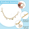 Alloy & ABS Plastic Imitation Pearl & Electroplated Natural Shell Tassel 304 Stainless Steel Bag Decorative Chains HJEW-BM00057-6