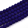 Opaque Glass Beads Strands X-GLAA-T032-P4mm-MD03-1