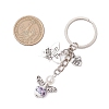 Porcelain & Glass Pearl & Alloy Keychain KEYC-JKC01157-3