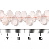 Natural Rose Quartz Beads Strands G-B064-B30-5