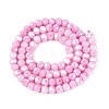 Anti-Tarnish Electroplate Glass Beads Strands EGLA-ZX010-4mm-02-4