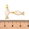 Rack Plating Brass Micro Pave Cubic Zirconia Pendants KK-H486-14G-02-3