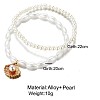 Imitation Pearl Anklets WG7595C-01-4