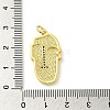 Real 18K Gold Plated Brass Clear Cubic Zirconia Pendants KK-A198-22G-01-3