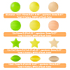 HOBBIESAY 12 Style Food Grade Eco-Friendly Silicone Focal Beads SIL-HY0001-06-2