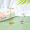 30Pcs 3 Style Brass Wine Glass Charms Rings KK-PH0002-72-2