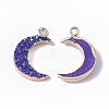 Druzy Resin Pendants RESI-S383-009-A01-2