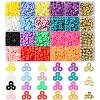 DIY Heishi Polymer Clay Beads Jewelry Making Finding Kit DIY-FS0005-94D-1