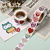 Heart Shaped Stickers Roll Valentine's Day Sticker Adhesive Label DIY-E023-06-5