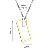 Simple Geometric Pendant Necklace TR3981-2-1