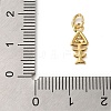 Rack Plating Brass Micro Pave Cubic Zirconia Charms KK-P279-08G-3