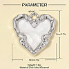 Zinc Alloy with White Enamel Pendants AL-OY001-37P-2