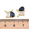 Brass Pave Cubic Zirconia Charms CU-CBA6A75-03G-02-3