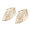 Hollow 304 Stainless Steel Stud Earrings EJEW-B156-13G-4