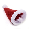 Christmas Hat Velvet Wine Bottle Cover AJEW-M012-01A-4