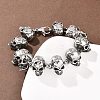 Halloween 304 Stainless Steel Link Chain Bracelets BJEW-D379-20C-AS-1