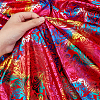 Phoenix Flower Pattern Bronzing Polyester Fabric DIY-WH0032-98B-3