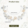 Alloy & Rhinestone & Resin Floral Hair Bands Embellishments for Women OHAR-WH20009-02B-2