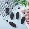 10Pcs Iron Plastic Keychains KEYC-GF0001-27A-4
