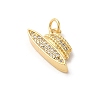 Rack Plating Brass Clear Cubic Zirconia Pendants KK-Z056-20G-2