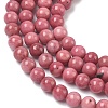 Natural Rhodonite Round Bead Strands G-G735-09-4mm-3