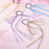 4Pcs 4 Colors Cloth Elastic Hair Accessories OHAR-LP0001-02-3