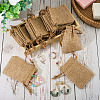 20Pcs Rectangle Polyester Imitation Burlap Packing Pouches Drawstring Bags ABAG-TA0001-95A-6