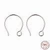 Rhodium Plated 925 Sterling Silver Earring Hooks STER-N0001-028S-1