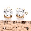 PVD Vacuum Plating Real 18K Gold Plated 304 Stainless Steel Cubic Zirconia Pendants STAS-L278-010G-01-3