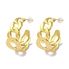 PVD Vacuum Plating 201 Stainless Steel Studs Earring EJEW-B059-19G-1