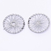 Wrapped Wire Iron Pendants IFIN-WH0053-41B-01-1