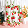 Foam Artificial Strawberry Model HJEW-WH0036-88-6