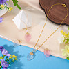 2Pcs 2 Colors Alloy Resin Pendants CRES-TA0001-53-5