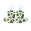 Saint Patrick's Day Imitation Leather Dangle Earrings FS-WG4E1C6-11-1