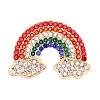 Rainbow Rhinestone Brooch PW-WG3362F-01-5