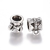 Tibetan Style Alloy Tube Bails TIBE-30047-AS-NR-2