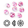 Pointed Back & Back Plated K9 Glass Rhinestone Cabochons RGLA-J012-8mm-209LS-1