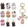 14Pcs 7 Styles Rack Plating Alloy Enamel Pendants FIND-TA0005-24-2