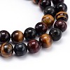 Natural Gemstone Round Bead Strands G-J303-13-14mm-3