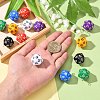 28Pcs 7 Colors Opaque Acrylic Pendants MACR-CJ0001-36-4