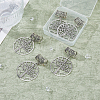 6Pcs 6 Styles Tibetan Style Alloy European Dangle Charms HJEW-FH00012-5