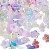  400Pcs 8 Colors Opaque Acrylic Bead Caps SACR-TA0007-13-3