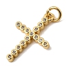 Brass Micro Pave Cubic Zirconia Pendants KK-I360-006G-04-2