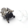 Iron Hollow Rose Candle Holder DJEW-WH0033-04AB-2