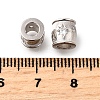 925 Sterling Silver Micro Pave Clear Cubic Zirconia Beads STER-F061-04B-P-2