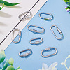 8Pcs 4 Styles 304 Stainless Steel Screw Carabiner Lock Charms STAS-TA0005-54-5