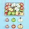 32Pcs 5 Styles Opaque Resin Pendants RESI-FS0002-39-5