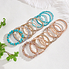 16Pcs 16 Style Crystal Rhinestone & Resin & Glass Seed Beaded Stretch Bracelets Set BJEW-AN0001-15-7