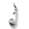 Brass Micro Pave Cubic Zirconia Pendants KK-B132-12P-J-1