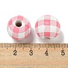 Printed Wood European Beads WOOD-G022-13N-3